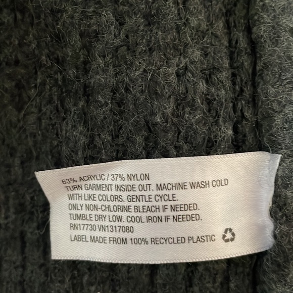 Goodfellow & Co. Color Block Gray and Green Turtleneck Women’s Sweater Size L - Picture 10 of 10